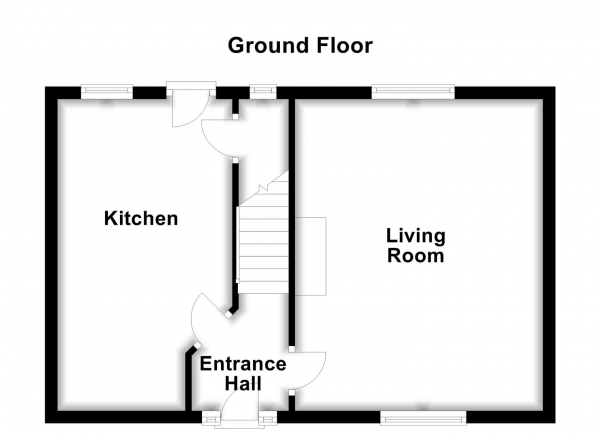 Floor Plan for 3 Bedroom End of Terrace House for Sale in Blands Terrace, Allerton Bywater, Castleford, WF10, 2DU - Guide Price &pound185,000