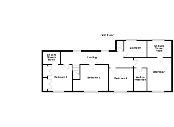 Floor Plan for 4 Bedroom Property for Sale in Manor Court, Normanton, WF6, 1NZ -  &pound450,000