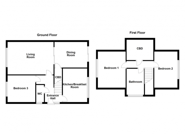 Floor Plan Image for 3 Bedroom Detached House for Sale in High Green Road, Altofts