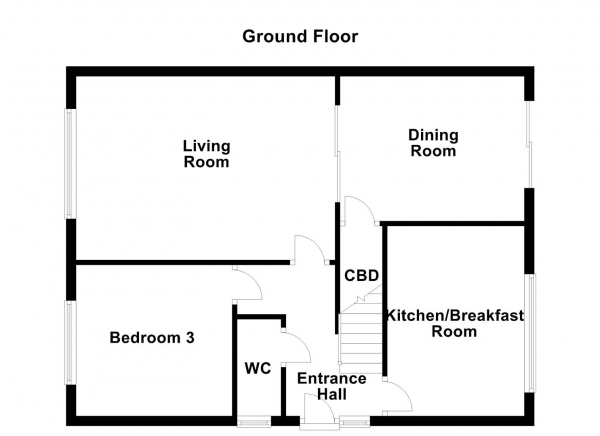 Floor Plan Image for 3 Bedroom Detached House for Sale in High Green Road, Altofts