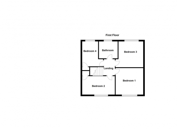 Floor Plan Image for 4 Bedroom Semi-Detached House for Sale in Hammer Lane, New Sharlston