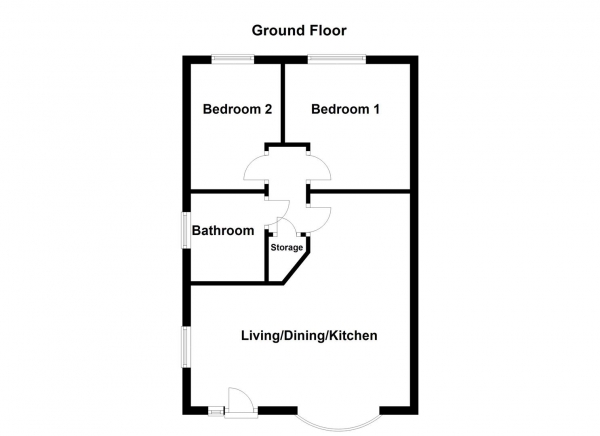 Floor Plan Image for 2 Bedroom Property for Sale in New Brook Road, South Elmsall