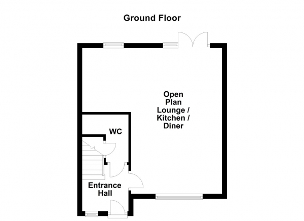 Floor Plan Image for 3 Bedroom Town House for Sale in The Wharf, Knottingley