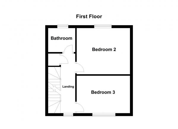 Floor Plan Image for 3 Bedroom Town House for Sale in The Wharf, Knottingley