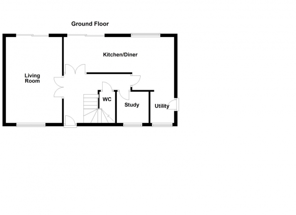 Floor Plan for 4 Bedroom Detached House for Sale in Gabriels Corner, Ackworth, Pontefract, WF7, 7SZ -  &pound425,000