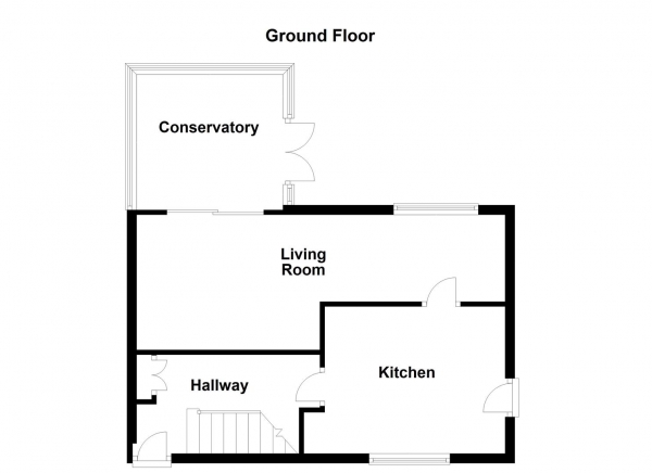 Floor Plan for 3 Bedroom Semi-Detached House for Sale in West Avenue, Upton, Pontefract, WF9, 1DL -  &pound120,000