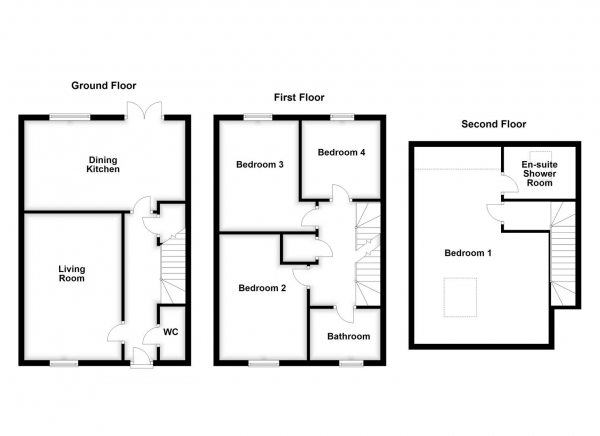 Floor Plan Image for 4 Bedroom Detached House for Sale in Broughton Road, Pontefract