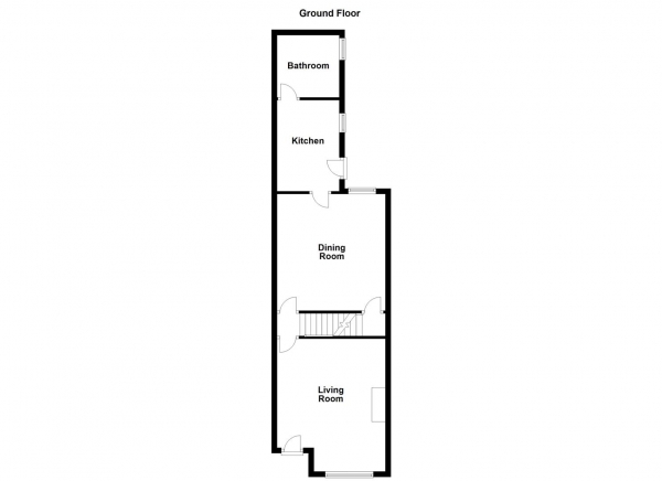 Floor Plan for 3 Bedroom Terraced House for Sale in King Street, Normanton, WF6, 1EW -  &pound180,000