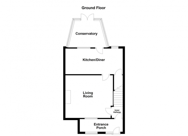 Floor Plan for 2 Bedroom Terraced House for Sale in Calverley Green Road, Altofts, Normanton, WF6, 2JS -  &pound130,000