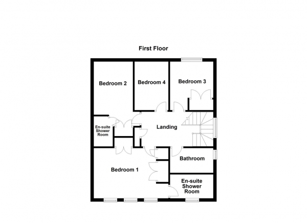 Floor Plan Image for 4 Bedroom Detached House for Sale in Heather Croft, Sharlston Common, Wakefield