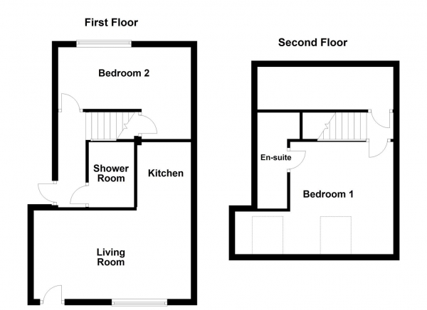 Floor Plan Image for 2 Bedroom Apartment for Sale in Church Terrace, Normanton