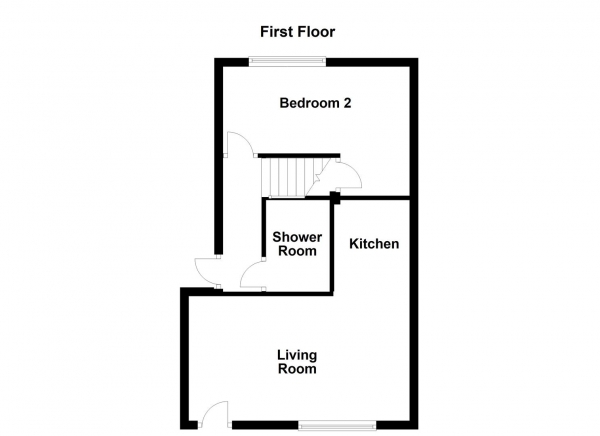 Floor Plan Image for 2 Bedroom Apartment for Sale in Church Terrace, Normanton