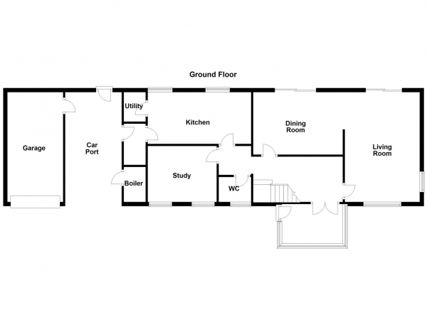 Floor Plan Image for 3 Bedroom Detached House for Sale in Main Street, Badsworth, Pontefract