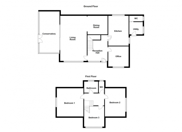 Floor Plan Image for 3 Bedroom Detached House for Sale in Ackton Lane, Featherstone, Pontefract