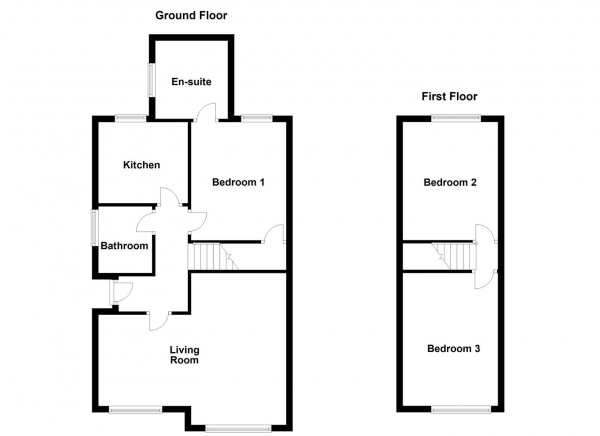 Floor Plan Image for 3 Bedroom Semi-Detached House for Sale in Churchfield Croft, Normanton