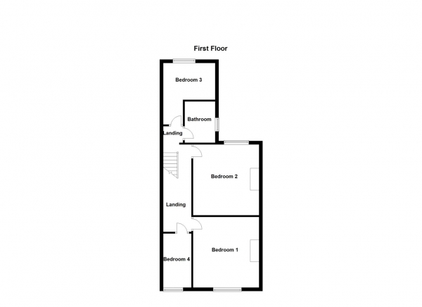 Floor Plan for 4 Bedroom Property for Sale in Cambridge Street, Normanton, WF6, 1ET -  &pound240,000