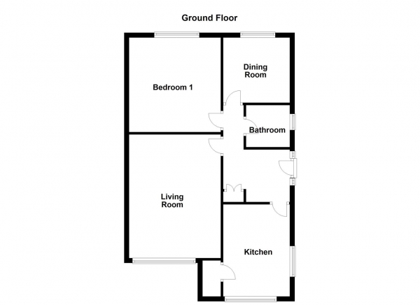 Floor Plan Image for 2 Bedroom Ground Flat for Sale in The Paddock, Normanton