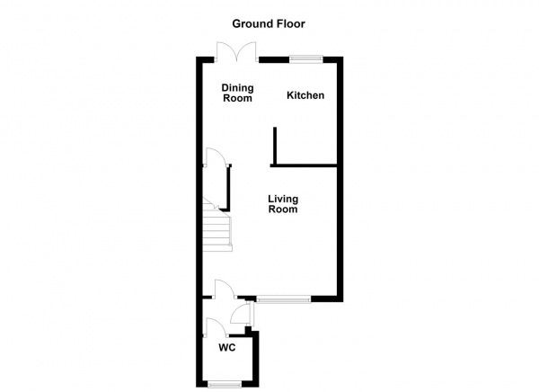 Floor Plan for 3 Bedroom Town House for Sale in Rose Farm Meadows, Altofts, Normanton, WF6, 2HY -  &pound250,000