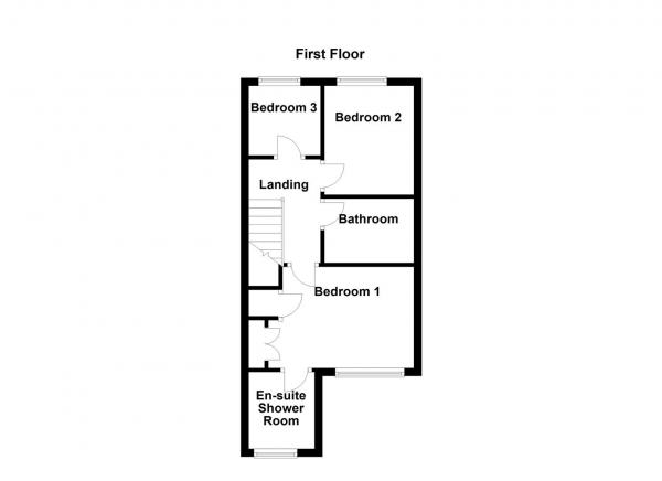 Floor Plan for 3 Bedroom Town House for Sale in Rose Farm Meadows, Altofts, Normanton, WF6, 2HY -  &pound250,000