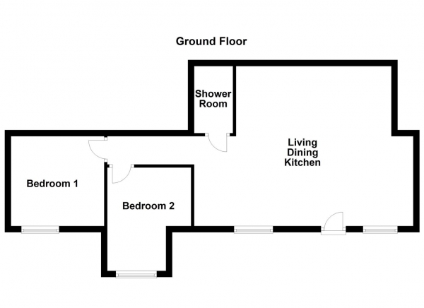 Floor Plan Image for 2 Bedroom Detached Bungalow for Sale in Garth Avenue, Normanton