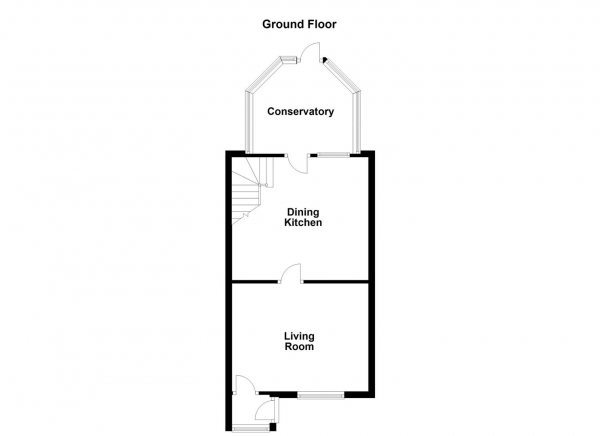 Floor Plan Image for 2 Bedroom Terraced House for Sale in Robinson Street, Allerton Bywater, Castleford