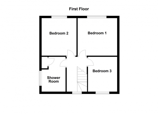 Floor Plan Image for 3 Bedroom Semi-Detached House for Sale in Castle Syke View, Pontefract