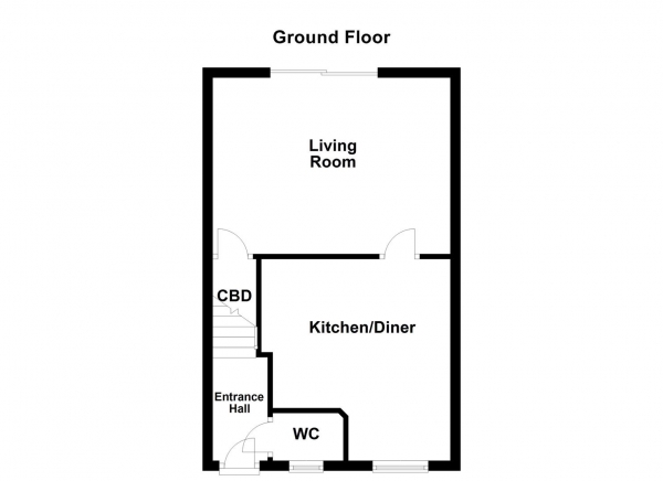 Floor Plan Image for 3 Bedroom Semi-Detached House for Sale in Sharp Way, Kinsley, Pontefract