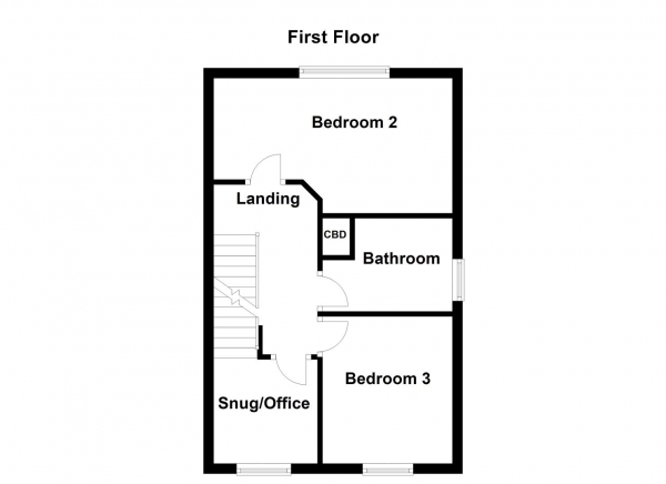 Floor Plan Image for 3 Bedroom Semi-Detached House for Sale in Sharp Way, Kinsley, Pontefract