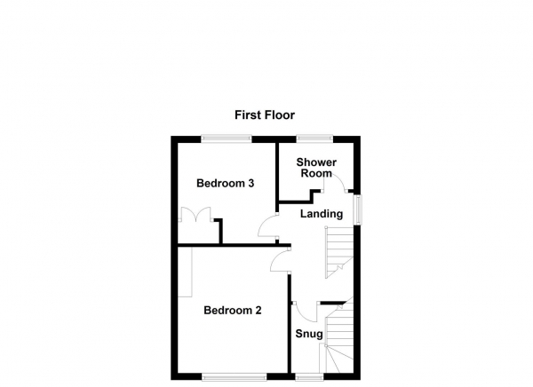 Floor Plan Image for 3 Bedroom Semi-Detached House for Sale in Northfield Drive, Pontefract