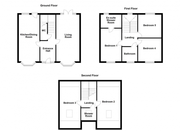 Floor Plan Image for 5 Bedroom Detached House for Sale in Wakefield Road, Normanton