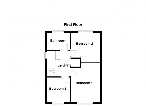 Floor Plan Image for 3 Bedroom Semi-Detached House for Sale in Towton Drive, Castleford