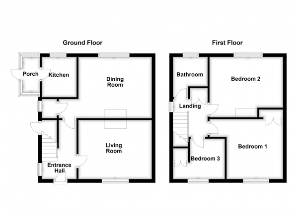 Floor Plan Image for 3 Bedroom Semi-Detached House for Sale in Garth Avenue, Normanton