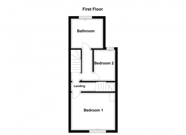 Floor Plan for 2 Bedroom Terraced House for Sale in Oak Road, Shafton, S72, 8QF - Guide Price &pound110,000