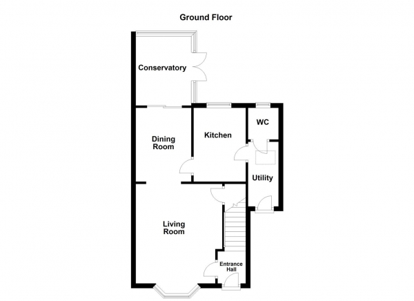 Floor Plan Image for 2 Bedroom Semi-Detached House for Sale in Pippins Approach, Normanton