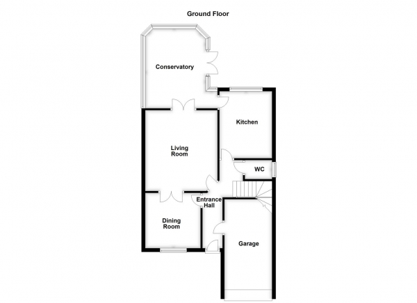 Floor Plan Image for 3 Bedroom Detached House for Sale in Kingfisher Court, Normanton