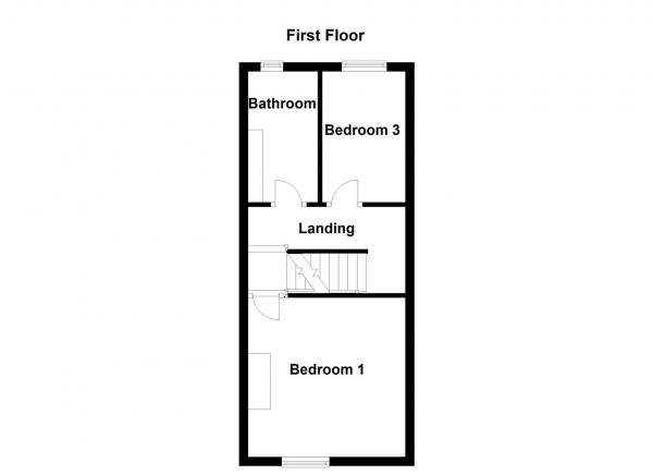 Floor Plan Image for 3 Bedroom Terraced House for Sale in Aketon Road, Castleford