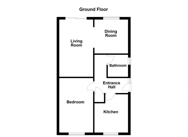 Floor Plan Image for 1 Bedroom Bungalow for Sale in Rose Farm Close, Altofts, Normanton