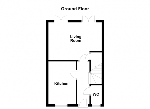 Floor Plan Image for 2 Bedroom Town House for Sale in Barnsdale Way, Ackworth, WF7 7RU