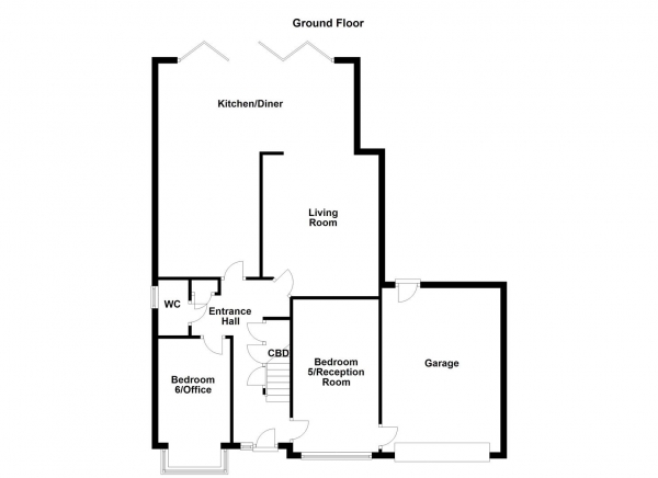 Floor Plan Image for 4 Bedroom Detached House for Sale in Cherrytree Close, Kinsley, Pontefract