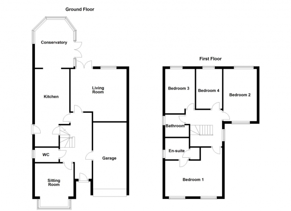 Floor Plan Image for 4 Bedroom Detached House for Sale in Pippins Approach, Normanton