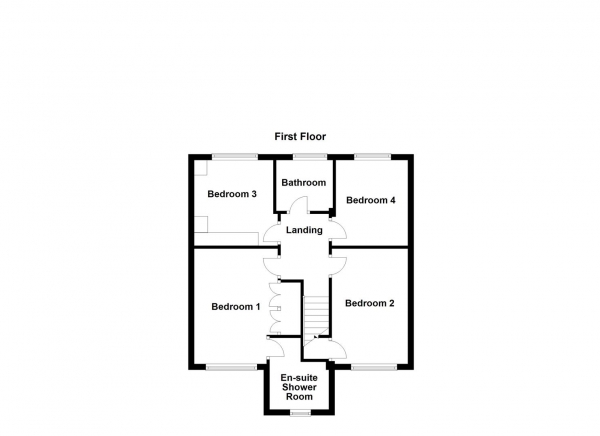 Floor Plan Image for 4 Bedroom Detached House for Sale in Fulford Close, Normanton