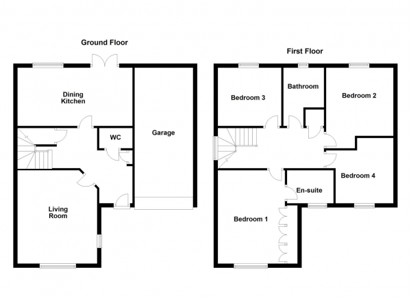 Floor Plan Image for 4 Bedroom Detached House for Sale in Buckthorne Road, Normanton