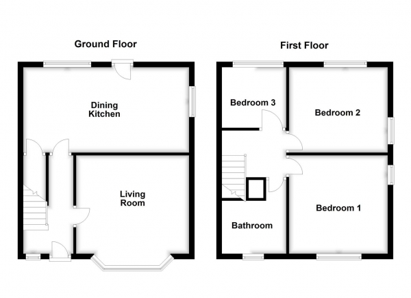 Floor Plan Image for 3 Bedroom Semi-Detached House for Sale in Wakefield Road, Pontefract