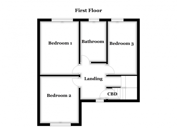 Floor Plan Image for 3 Bedroom Town House for Sale in Fryston Road, Castleford