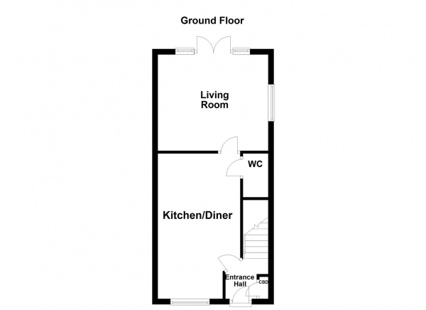 Floor Plan Image for 3 Bedroom Semi-Detached House for Sale in Alder Crescent, Normanton