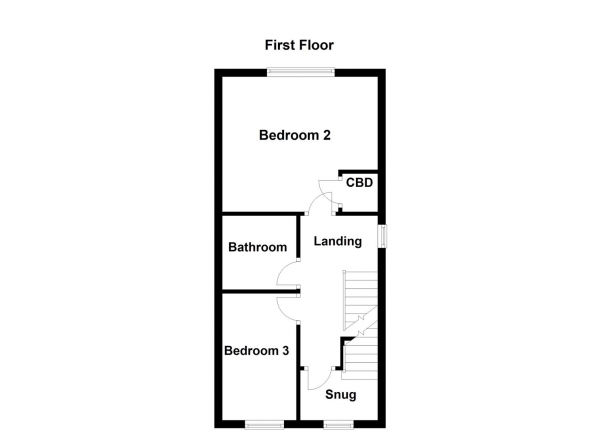 Floor Plan Image for 3 Bedroom Semi-Detached House for Sale in Alder Crescent, Normanton