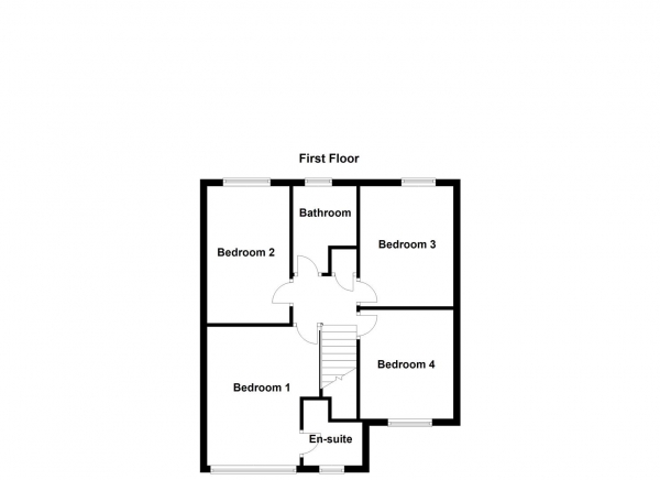 Floor Plan Image for 4 Bedroom Property for Sale in Merefield Way, Castleford