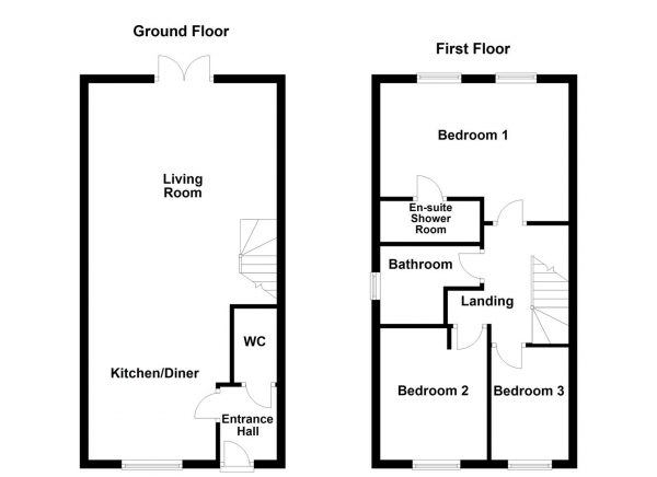 Floor Plan Image for 3 Bedroom Semi-Detached House for Sale in Wakefield Road, Normanton