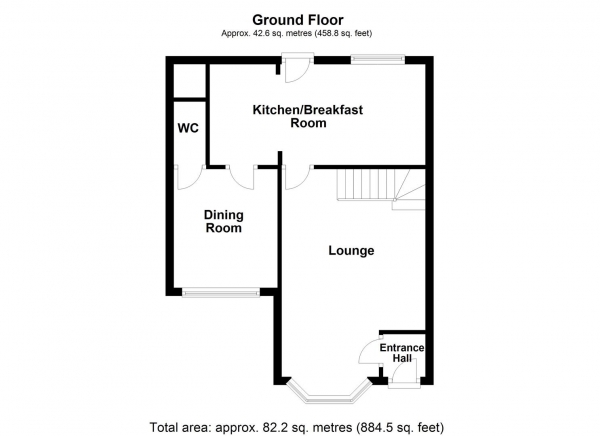 Floor Plan Image for 3 Bedroom Semi-Detached House for Sale in Shaw Rise, Normanton