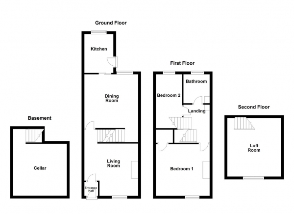 Floor Plan Image for 2 Bedroom Terraced House for Sale in Cambridge Street, Normanton